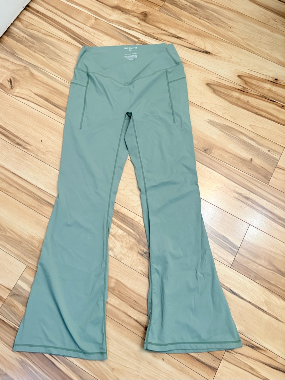 Blogilates Crisscross Hourglass Flared Leggings with Pockets